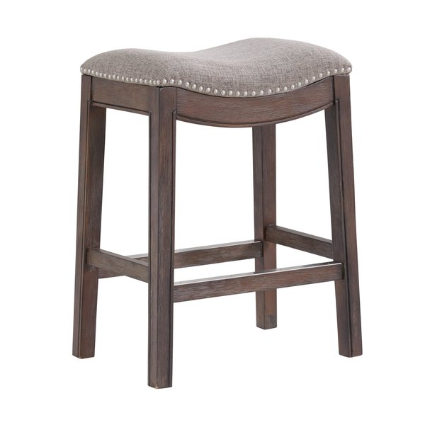 Alaterre Furniture Williston Counter Height Stool, Dark Brown, 2PK ANWL05FDCR2